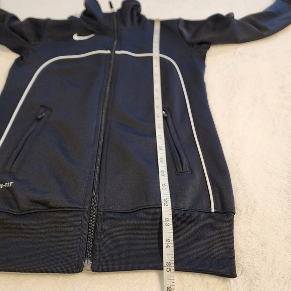 Nike Dri Fit Black White Full Zip Track Jacket Women's XS - Picture 11 of 12